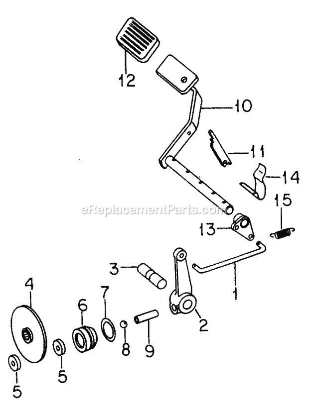Brakes & Connections-582-Sn 719999 & Below Diagram and Parts List for 1604 2050598U, 144-582-399, 145-582-399, 142-582-3 Cub Cadet Lawn Tractor
